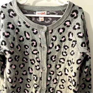 Cat & Jack pink leopard print cardigan